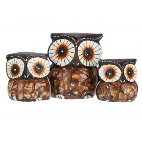 Drewniana ozdoba sowa