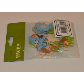 DREWNIANY ANIOŁEK NA PRZYLEPCU