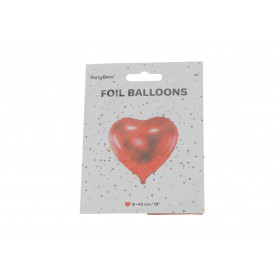 Balon fiolowy serce 45cm