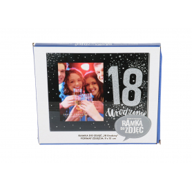 Ramka Harmony Black 18 844018