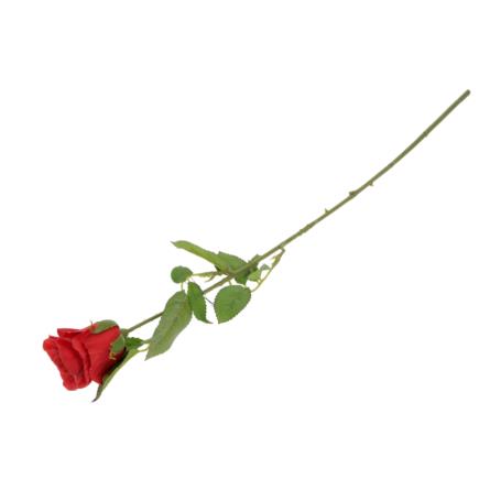 Kwiaty sztuczne róża pojedyncza 60cm 50411-rubin SUN411