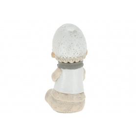 Chłopiec siedzący zima  08103