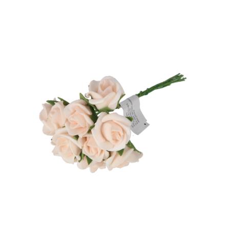 Kwiaty sztuczne róża pianka x10 51686-ltph CST1686