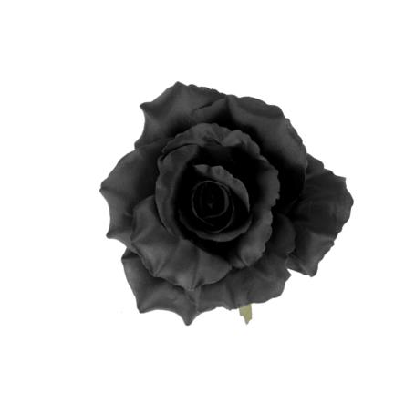 Kwiaty sztuczne róża wyrobowa 52510-black F004