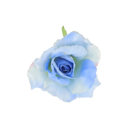 Kwiaty sztuczne róża wyrobowa 52510-blue F004