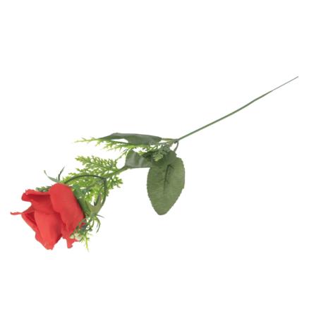 Kwiaty sztuczne róża pojed. 52603-red F088