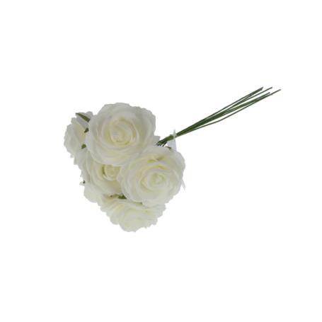 Kwiaty sztuczne pik róża pianka  52816-CR CST2816