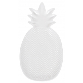 Ceramika Talerz ananas duży biały