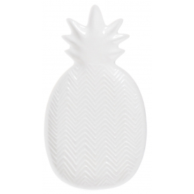 Ceramika Talerz ananas mały biały