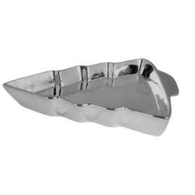 Talerz ceramiczny Choinka srebrna duża 1491