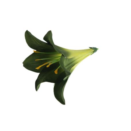 Kwiaty sztuczne lilia wyrobowa 56607-dk green J180