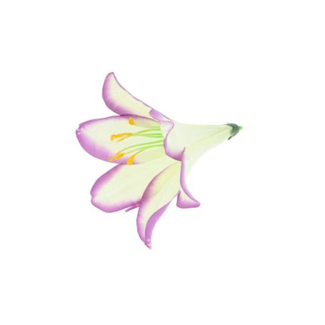 Kwiaty sztuczne lilia wyrobowa 56607-white lilac J180
