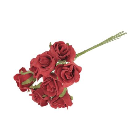 Kwiaty sztuczne bukiet róża pianka 58255-RD GFY17030RD