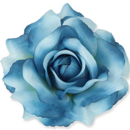 Kwiaty sztuczne róża wyrobowa mix 96 szt 53384-blue