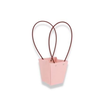 Papierowa torba flower bag  10B pink