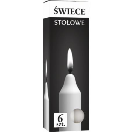 Świeca stołowa 6szt S1-66