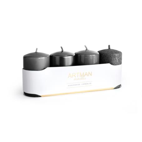 Świeca 4-pack mix CZARNY 0652