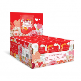 Świeca zapachowa w szkle Flower&amp;Hearts  8100