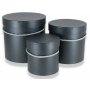 Papier- FLOWER BOX zestaw 3 pudełek FB1000-black