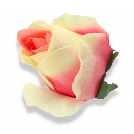 Róża główka kwiatowa 51553 tt pink green  F036