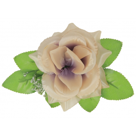 Róża z listkiem główka kwiatowa 54803 54803-tt lilac A041