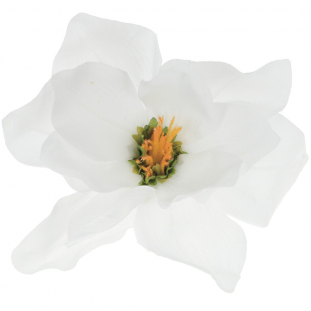 Kwiaty sztuczne magnolia wyrobowa 16cm 58390-white L001