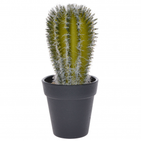 Kaktus sztuczny w czarnej doniczce 18h 7539