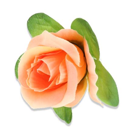 Kwiaty sztuczne róża z listkiem 50582 bl003