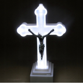 Led krzyż na baterie 13cm 4l CW 28208