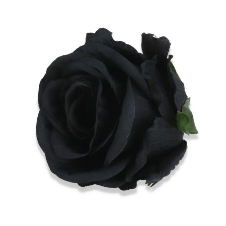 Kwiaty sztuczne róża główka 56192 black
