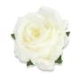 Kwiaty sztuczne róża główka 56192 white