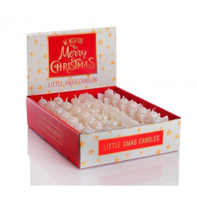 Świeca XMAS Figurka 50mm 0083-ecru
