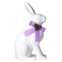 Ceramiczny królik biały z kokardą 04328 04328