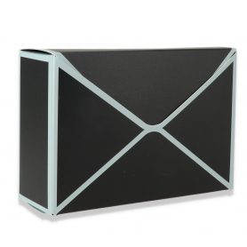Torebka papierowa Koperta na kwiaty 4111 BLB YG4111 BLACK+BLUE