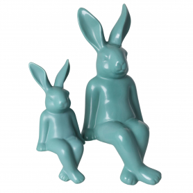 Królik siedzący matowy zielony  30630 3063