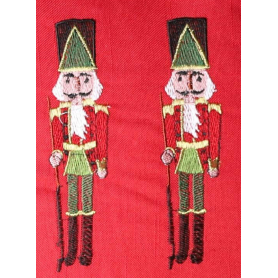 Poduszka czerwona z żołnierzykami         45x45cm 133