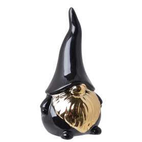 Skrzat ceramiczny czarno-złoty            15x13x30cm 2403