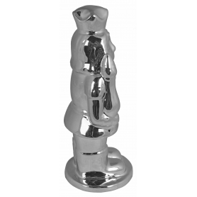 Żołnierzyk ceramiczny srebrny 19cm 7883