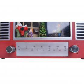 Scenka świąteczna w telewizorze           14,5x20x9,5cm 14557