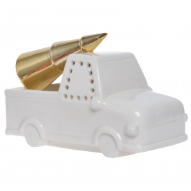 Auto z choinką w bagażniku podświetlane   16x8x9,8cm 6083