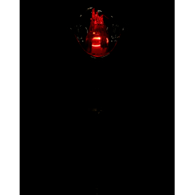 Świeca LED RICO 15cm z bateriami          White+Silver Red 2/23/LUX-BAT/WS R