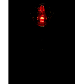 Świeca LED RICO 15cm z bateriami          White+Gold Red 2/23/LUX-BAT/WG R