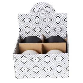 Doniczka ceramiczna mix 4 wzory           12,5x12,5x11.5cm 6162