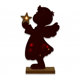 Bożonarodzeniowa figurka drewniana anioł THX26M242-05S