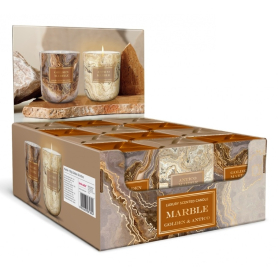Świeca zapach. w szkle MARBLE GOLDEN      150g 81870 Świeca zapach. w szkle MARBLE GOLDEN 150g 81870
