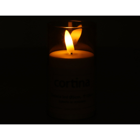 Świeca LED w tubie 12,5cm śr.5cm z bateriami 37811 18/23/WAX-BAT