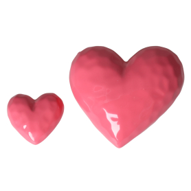 Serce ceramiczne małe różowe 30950
