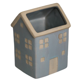 Wazon domek ceramiczny szkliwiony zielony 69300 6930