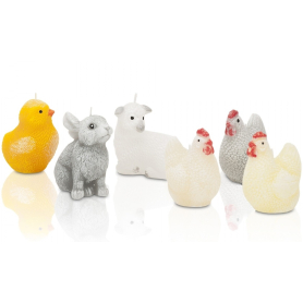 Świeca Figurki Wielkanocne w pudełku      7986 Świeca Figurki Wielkanocne w pudełki 7986