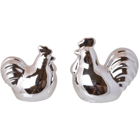 Kogut ceramiczny srebrny 9648